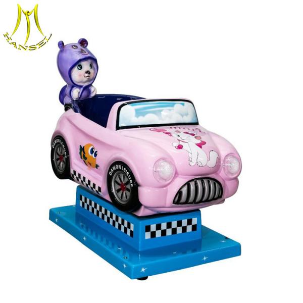 Hansel indoor playground for sale coin operated car kids ride on car fiber glass kiddie rides