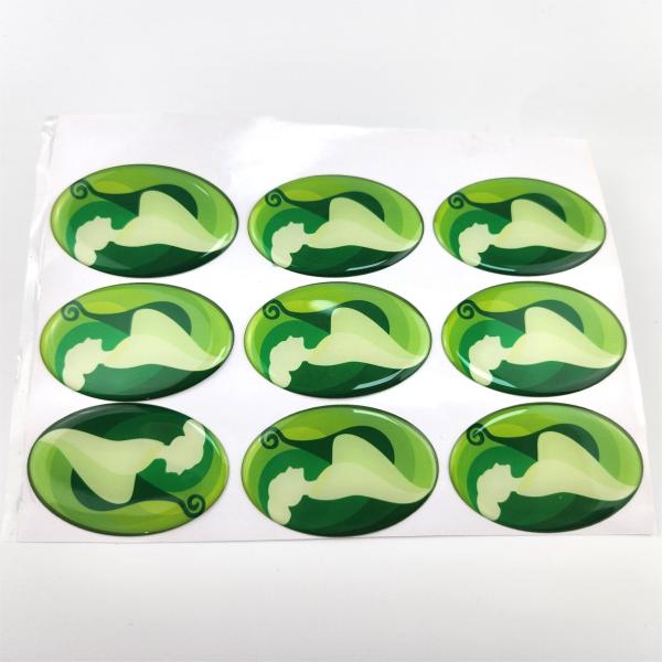 Clear Logo Adhesive Packaging Resin Epoxy Stickers Custom Cheap Vinyl Stickers