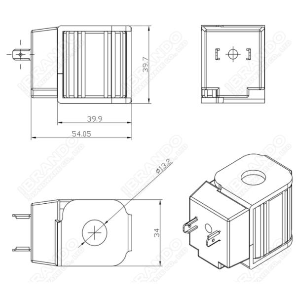 Parker Type Hydraulic Solenoid Valve Coil 12V 24V CAP012D CAP024D CCS024D