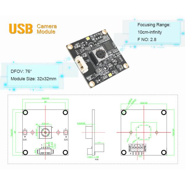 Модуль камеры REACH USB 5MP OV5648 Автофокус AF CMOS MJPEG UVC HD