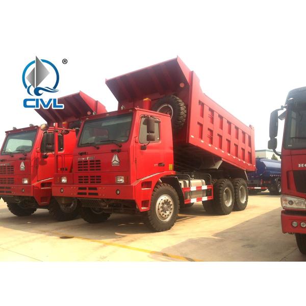 SINOTRUK 70 Tons Off Road Mining Dump Truck Tipper 6 By 4 Driving Model 371hp