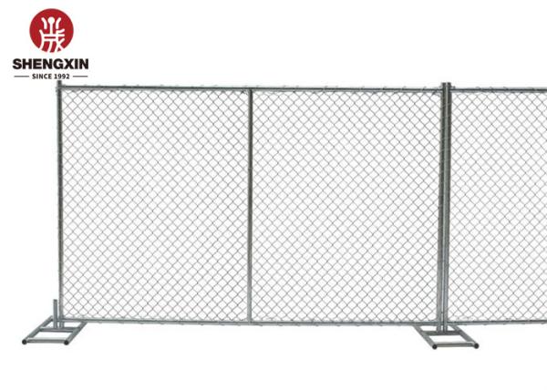 Outdoor Construction Site Security 2.5mm Chain Link Temporary Fence