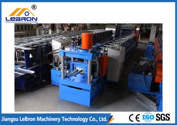Siemens PLC Control Bule Color Door Frame Roll Forming Machine 15 Meters Per Minute