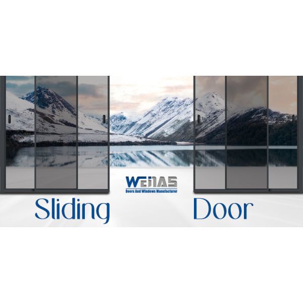 Customized Narrow Aluminum Frame French Glass Door Cloakroom Kitchen Indoor Aluminum Casement Doors