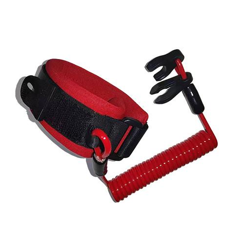 2 Key Universal Jet Ski Safety Lanyard Tether With Soft Wrist Strap