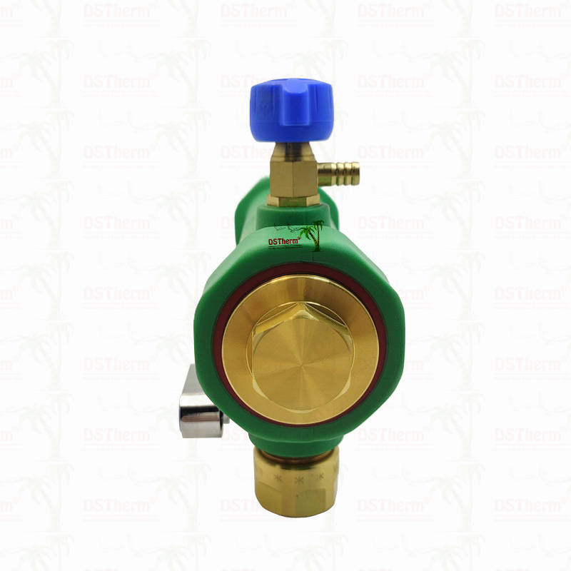 PPR Manifolds With Ball Valve Hot & Cold Water Blue 3 Ways Manifolds Customized Logo and Color 25mm