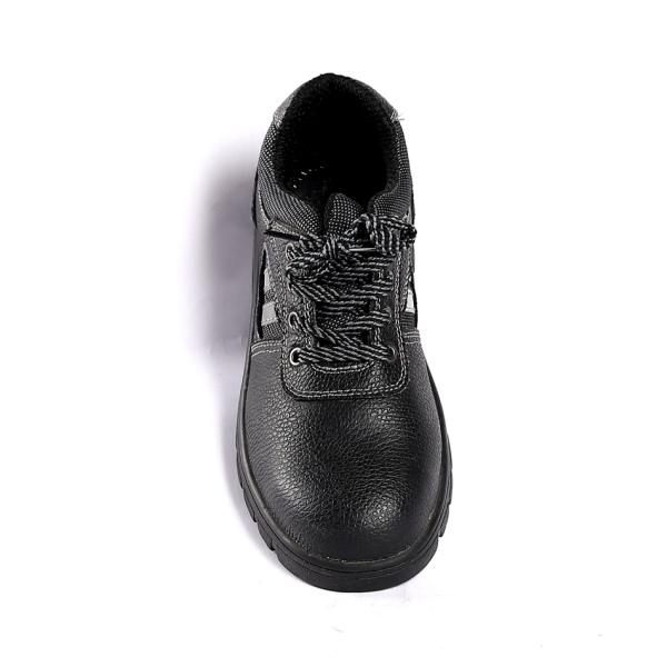 ЕС 36-47 Основные рабочие ботинки Регулированная коровая кожа Верхняя шнурка Закрытие Металлические окуляры Обувь безопасности для действия