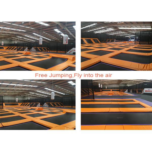 Adults Indoor Rectangular Trampoline Big Free Jumping Area For Gym Centre