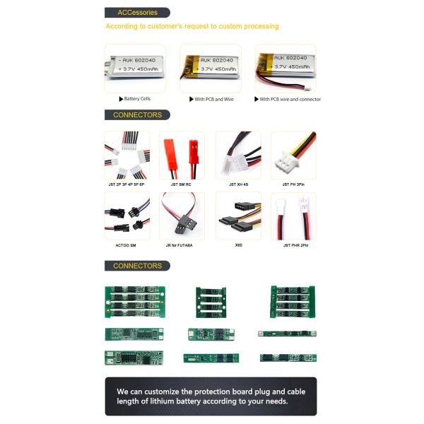 803450 Липо аккумулятор 3.7v 1500mah Литий-ионный аккумулятор перезаряжаемая литий-полимерная батарея