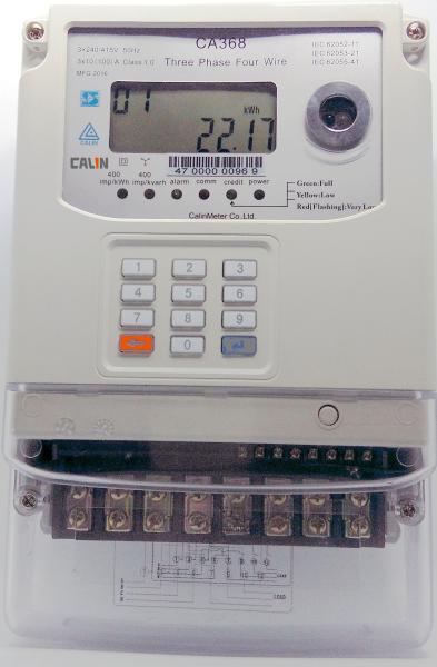 strong Private Prepaid Electricity Meters for Submetering Tenants CA368 and STS Compliant