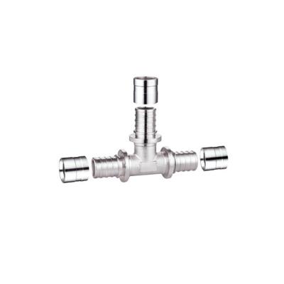 Conector Reto Fêmea PF4008 pex deslizando a pressão axial tamanho do encaixe: 16X16x16,20x20x20,25x25x25