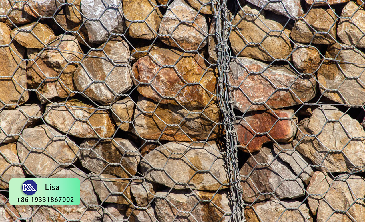 Wholesale Price Slope Protection 2x1x1m PVC Crimped Woven Hexagonal Gabion 80x100mm Durable Galfan Galvanized Gabion Box Basket