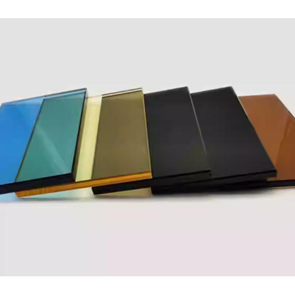 Flat Processing Tinted Glass with Colored in Dark Green/Dark Grey/Ford Blue/Bronze etc.