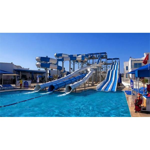 Жилой бассейн Водяной горка из стекловолокна Внешнее детское игровое оборудование