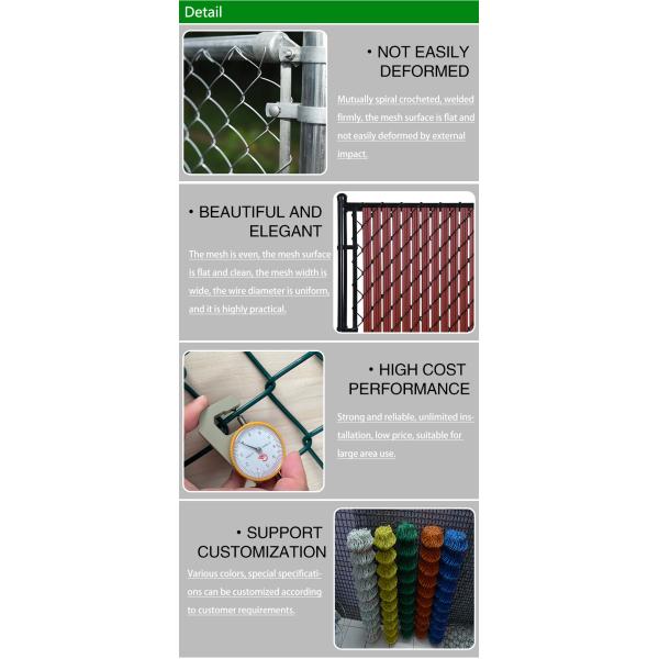 Фабрика Устойчивый Прямой Американский рынок Циклон Струна Садовый ПВХ покрытый 7 футов высокой цепной ссылки ограждения