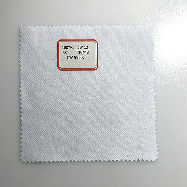 1612 9648 Cotton Fabric 3/1 Pure 300GSM Bleached Cotton Cloth