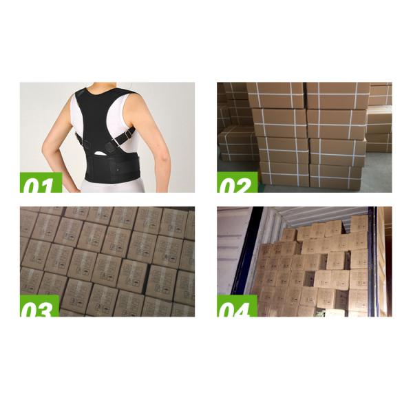 Hot selling high quality black back posture corrector clavicle brace
