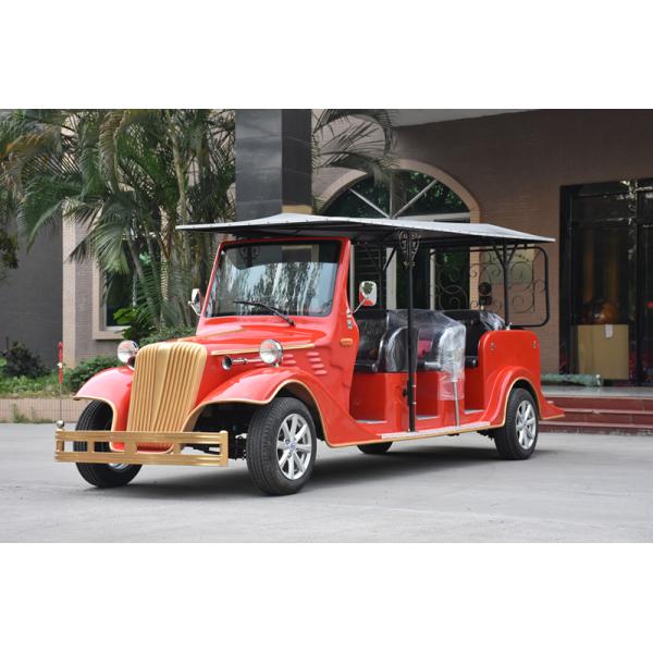 Chinese Red Electric Ancient Car 5KW AC Motor Classic Sightseeing Vehicle