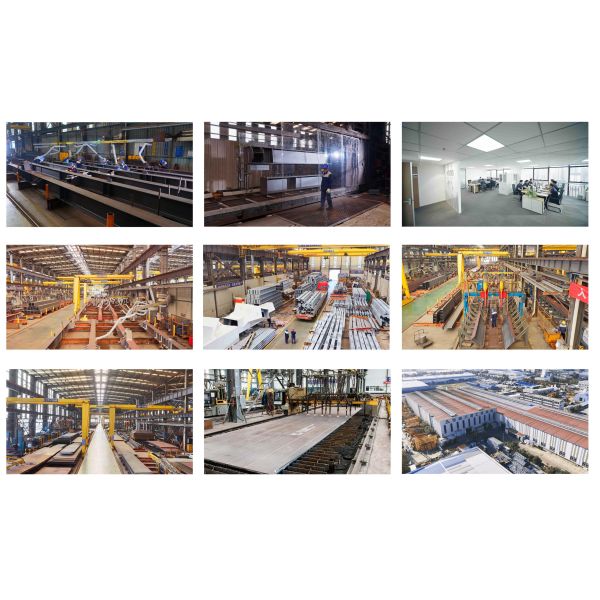 Prefabricated Steel Structure Warehouse Metal Storage Shed Steel Building H Beam Frame Structure Construction