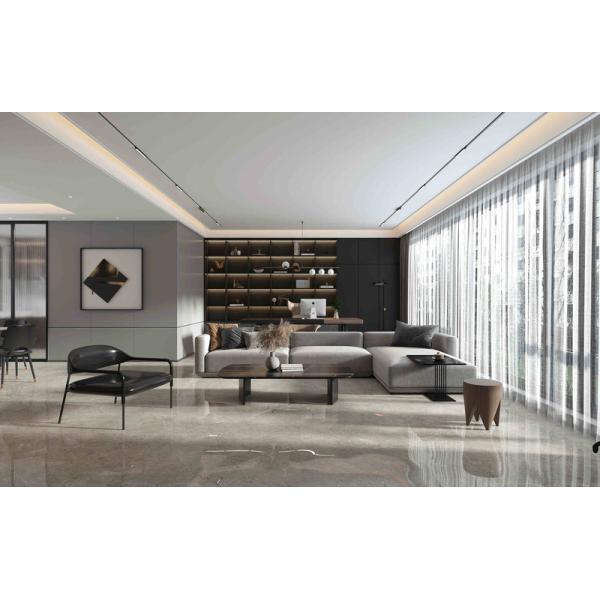 Modern Polished Porcelain Tiles in Stone Imitation Texture