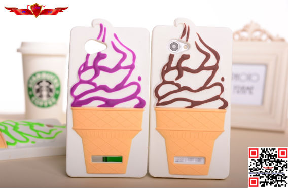 New Fashion Design Brand New Ice Cream Silicone Cover Case For Lenovo A880 Multi Color