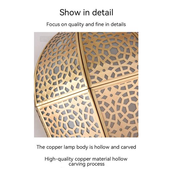 Lumières murales et plafonds en cuivre rétro