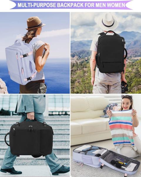 Travel Backpack Flight Airline Approved, Personal Item Bag For Women, Laptop Backpack, Waterproof Sports Casua