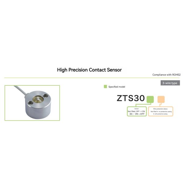 High Precision ZTS30 Limit Proximity Switch CNC Contact Sensor with IP67 Protection 15A 250V Maximum Voltage
