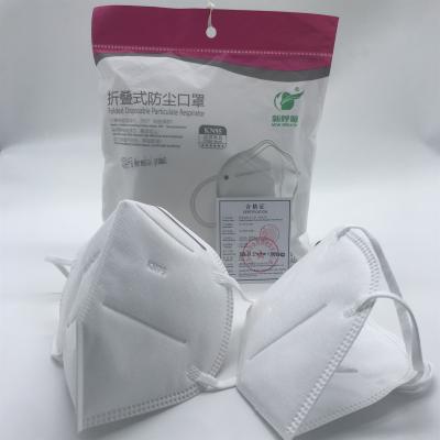 Non Woven Fabric N95 Face Mask With Elastic Ear Loop For Public Use