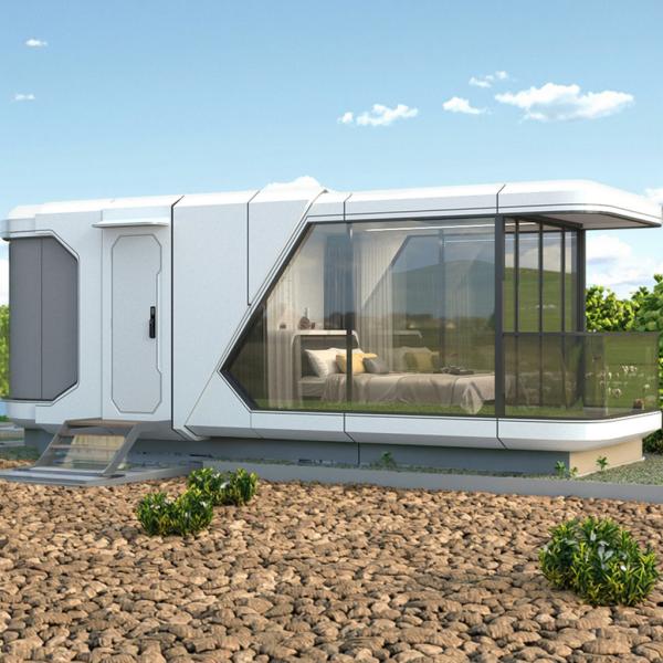 未来の宇宙カビンの魅力と利点を発見 家庭宿 屋外での宿泊のための新しい鉄鋼構造