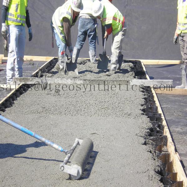 Stabilize Gravel with Geocell 330mm-1000mm Welding Distance and Textured Surface