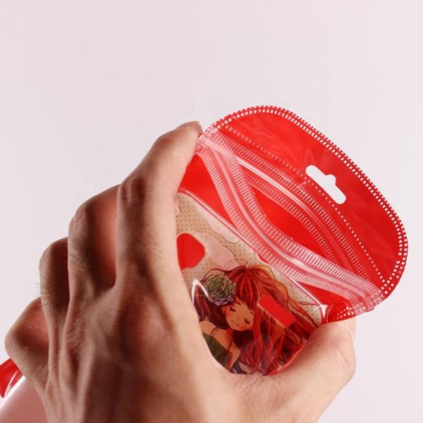 k Cell Phone Case Colorful Zipper Packaging Bag With Clear Window for Phone Case Packaging
