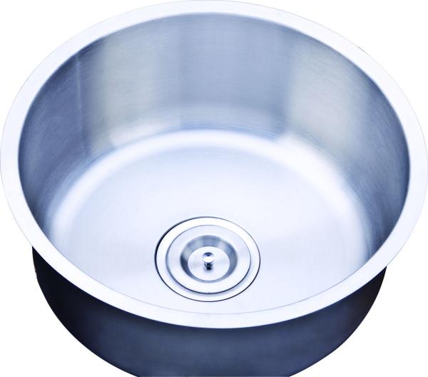 Round Shape Press Kitchen Sink SUS304 Stainless Steel Kitchen Sink Single Bowl Kitchen Sink