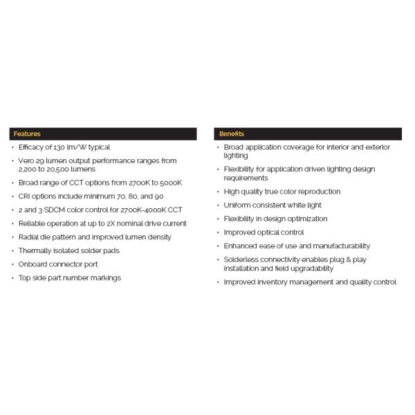 Bridgelux 100W COB LED Chip Vero29 3500k 80CRI Diameter 50mm 3500k 130LM/W