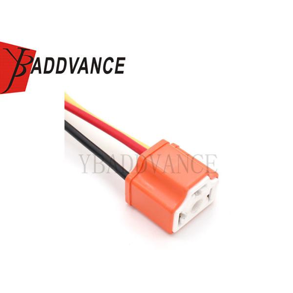 3 conector de cerámica femenino de la linterna de la coleta H4/9003/HB2 de la haz de cables del Pin