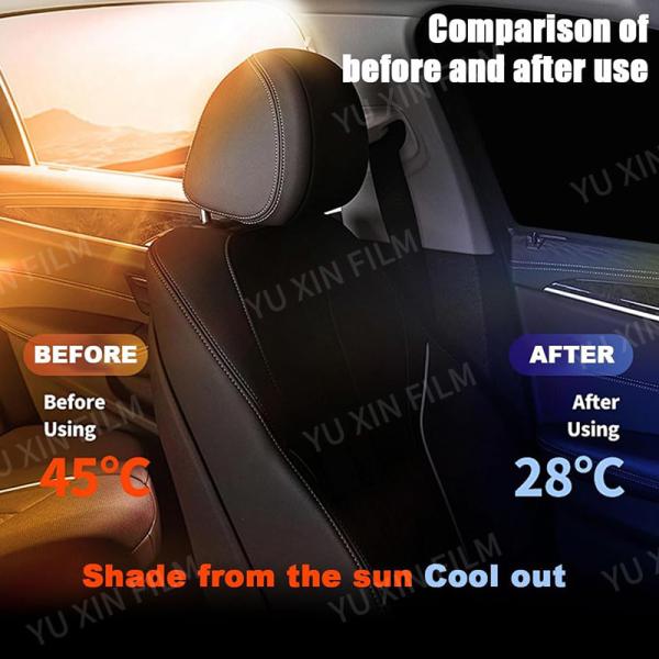 High Definition Car Nano Ceramic Window Film Dark Color Privacy Protective 60inchx100ft