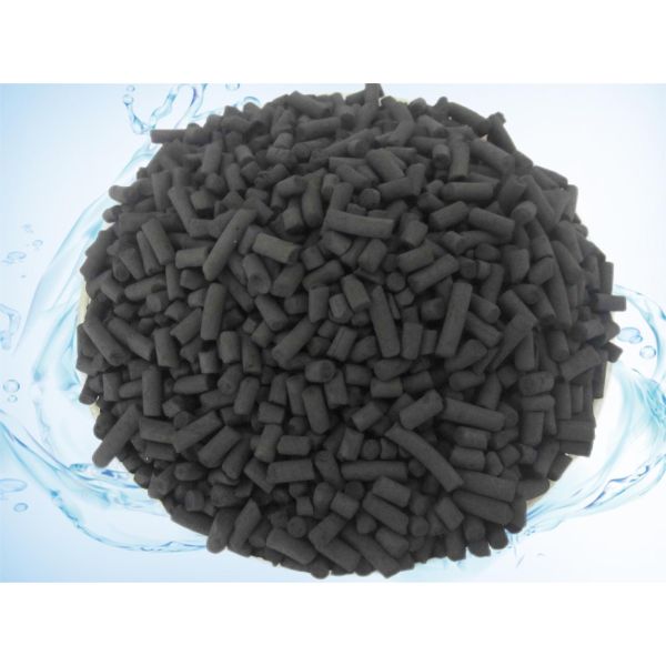 Industrial Grade Charcoal Column Nutshell Activated Carbon For Air Treatment MF C