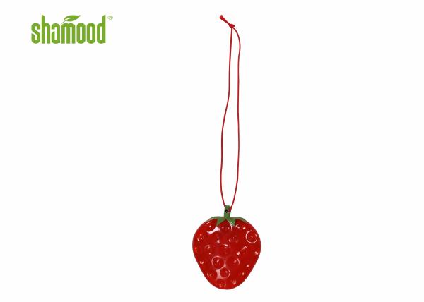Strawberry Plastic Car Air Freshener Decorative Gel Air Fresheners Red