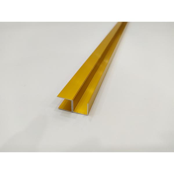 Custom Aluminium Profiles Gold Anodizing Aluminium Channel Profile with T5 Temper