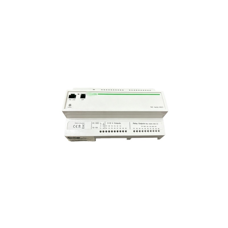 007300180 Schneider TAC Xenta 302 E1 Single Expansion Module BACnet LON Modbus HVAC Building Automation