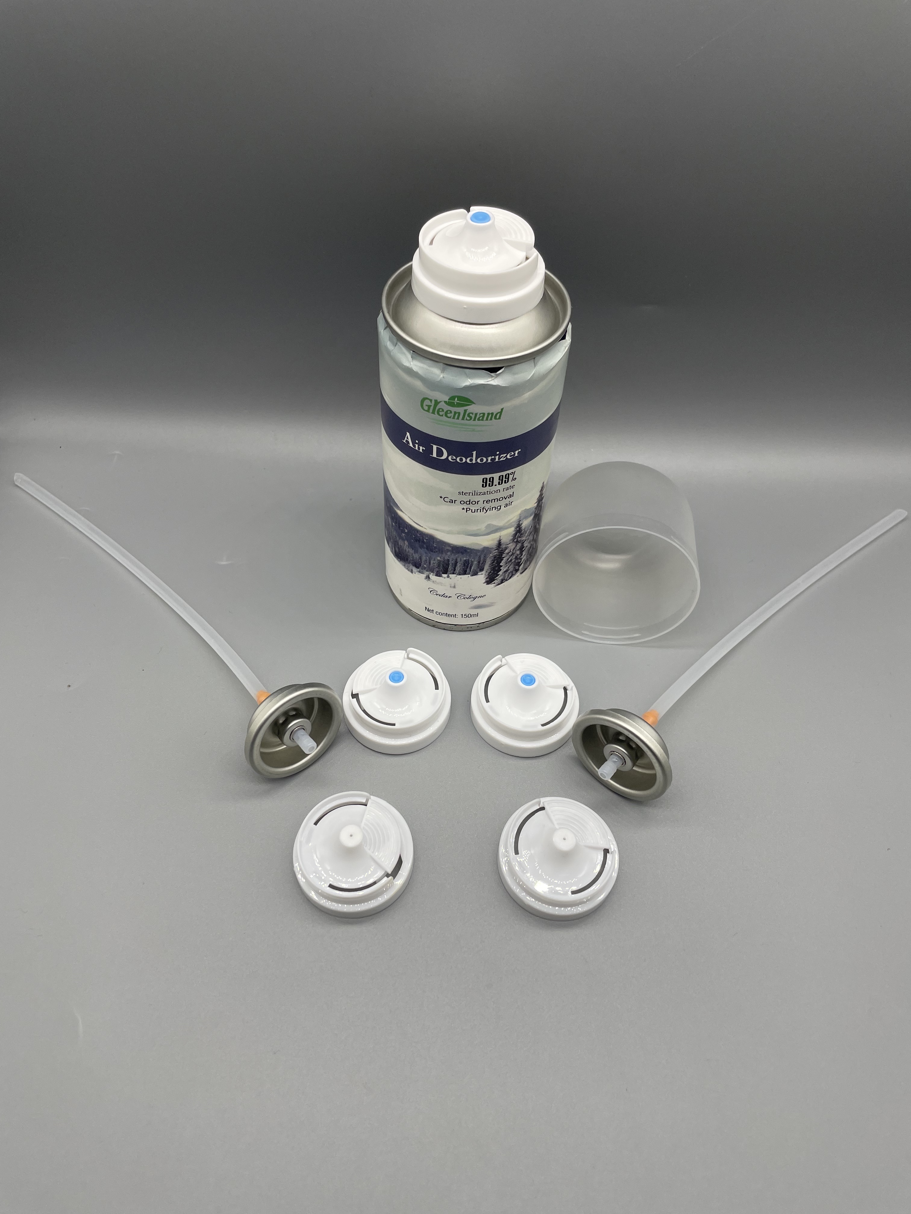 25.4mm Deodorant Aerosol Valve with Adjustable Spray Actuator and Clog-Resistant Design