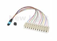 Noyaux multi du câble 12 du mode OM3 MPO MTP/24 noyaux pour la Manche de fibre de mise en réseau de zone de stockage