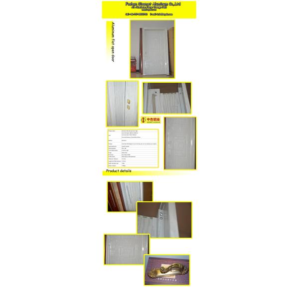 Interior Aluminum Room Door  Folding Open Style Sustainable Safe