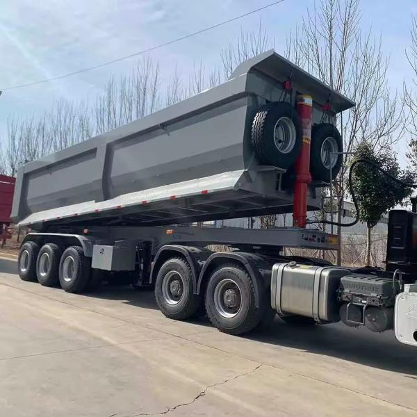 Horsepower 351-450hp Customized Rear Dump Trailer Food Truck Semi Trailer