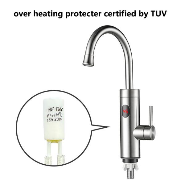 Instantaneous Hot Water Supply 304 Stainless Steel Electric Water Heater Faucet