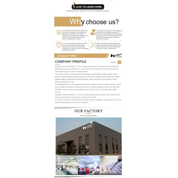 Водонепроницаемые черные светодиодные трубные проекторные фары