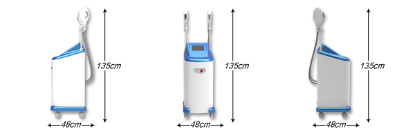 IPL Skin Rejuvenation Hair Removal Beauty Equipment / Machine / Device with 1800w