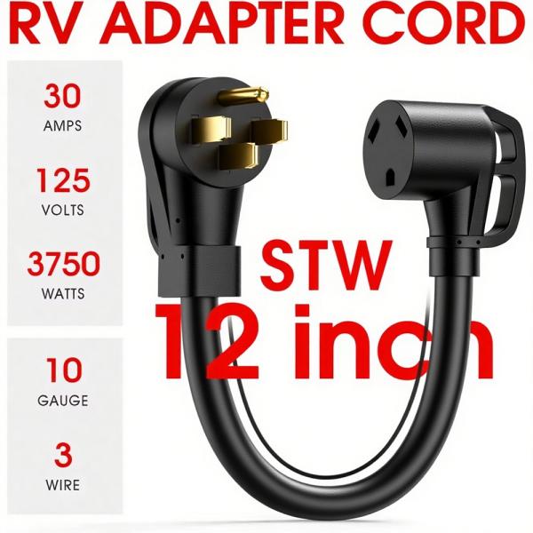 30 Amps Nema Extension Cord  TT-30 Locking Plug With SJTW 3C 10AWG Cable With Deap Sea Underwater  3 Pin Connectors IP68