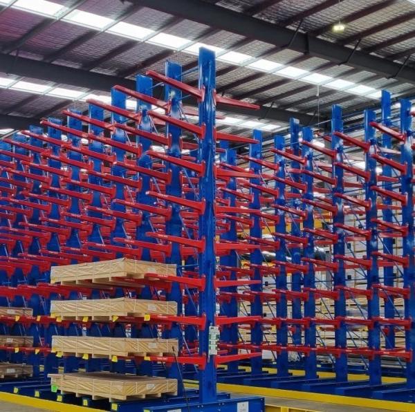 500-5000kg Industrial Cantilever Racking System Custom Arm Length Modular Design