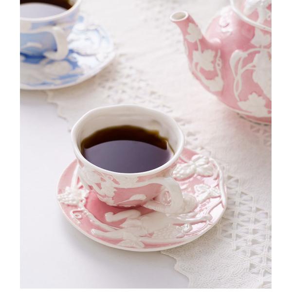 Embossed Angle Tea Cup Set Fashion Coffee Cups INS Style Pink White Blue Ceramic